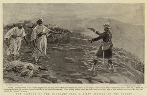 Die Eroberung des Malakand-Passes, eine erste Ankunft auf dem Gipfel